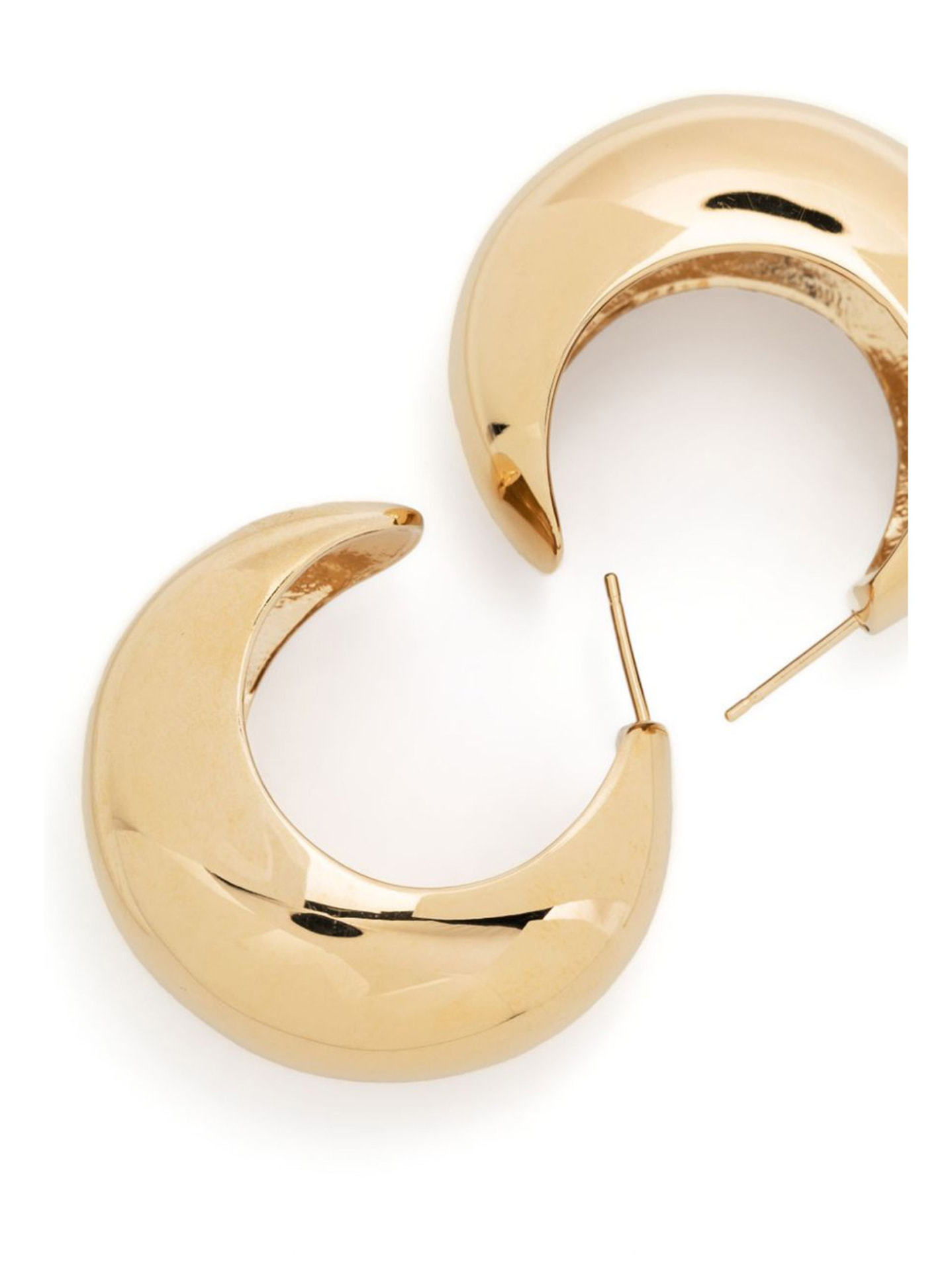 Isabel Marant 'Shiny Crescent' earrings — sculptural gold-tone hoops